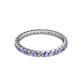 3 - Audrey 2.00 mm Tanzanite and Diamond U Prong Eternity Band 