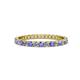 1 - Audrey 2.00 mm Tanzanite and Diamond U Prong Eternity Band 