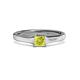 2 - Jemima Princess Cut Yellow Diamond Solitaire Engagement Ring 