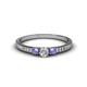 1 - Tresu Diamond and Tanzanite Three Stone Ring  