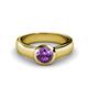 1 - Enola Amethyst Solitaire Engagement Ring 
