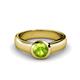 1 - Enola Peridot Solitaire Engagement Ring 