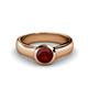 1 - Enola Red Garnet Solitaire Engagement Ring 