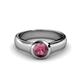 1 - Enola Rhodolite Garnet Solitaire Engagement Ring 