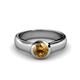 1 - Enola Citrine Solitaire Engagement Ring 