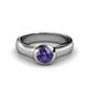 1 - Enola Iolite Solitaire Engagement Ring 