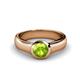 1 - Enola Peridot Solitaire Engagement Ring 