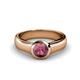1 - Enola Rhodolite Garnet Solitaire Engagement Ring 