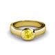 1 - Enola Yellow Sapphire Solitaire Engagement Ring 