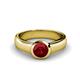 1 - Enola Ruby Solitaire Engagement Ring 