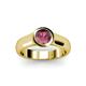 3 - Enola Rhodolite Garnet Solitaire Engagement Ring 