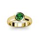 3 - Enola Emerald Solitaire Engagement Ring 