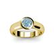 3 - Enola Aquamarine Solitaire Engagement Ring 