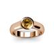 3 - Enola Citrine Solitaire Engagement Ring 