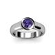 3 - Enola Iolite Solitaire Engagement Ring 