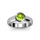 3 - Enola Peridot Solitaire Engagement Ring 