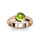 3 - Enola Peridot Solitaire Engagement Ring 
