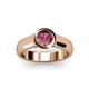 3 - Enola Rhodolite Garnet Solitaire Engagement Ring 