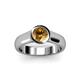 3 - Enola Citrine Solitaire Engagement Ring 