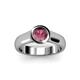 3 - Enola Rhodolite Garnet Solitaire Engagement Ring 