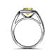 6 - Aura Yellow Sapphire and Diamond Halo Engagement Ring  