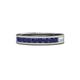 1 - Vanna 2.20 mm Blue Sapphire 9 Stone Wedding Band 