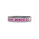 1 - Vanna 2.20 mm Pink Sapphire 9 Stone Wedding Band 