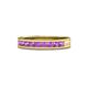 1 - Vanna 2.20 mm Amethyst 9 Stone Wedding Band 