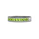 1 - Vanna 2.20 mm Peridot 9 Stone Wedding Band 