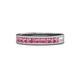 1 - Vanna 2.20 mm Rhodolite Garnet 9 Stone Wedding Band 
