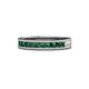 1 - Vanna 2.20 mm Emerald 9 Stone Wedding Band 