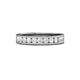 1 - Vanna 2.20 mm White Sapphire 9 Stone Wedding Band 