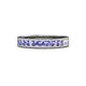 1 - Vanna 2.20 mm Tanzanite 9 Stone Wedding Band 
