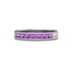 1 - Vanna 2.20 mm Amethyst 9 Stone Wedding Band 