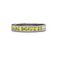 1 - Vanna 2.20 mm Yellow Diamond 9 Stone Wedding Band 