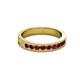 2 - Vanna 2.20 mm Ruby 9 Stone Wedding Band 