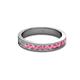 2 - Vanna 2.20 mm Rhodolite Garnet 9 Stone Wedding Band 