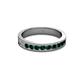 2 - Vanna 2.20 mm Emerald 9 Stone Wedding Band 