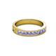 2 - Vanna 2.20 mm Tanzanite 9 Stone Wedding Band 
