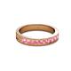 2 - Vanna 2.20 mm Pink Tourmaline 9 Stone Wedding Band 