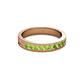 2 - Vanna 2.20 mm Peridot 9 Stone Wedding Band 