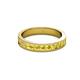 2 - Vanna 2.20 mm Yellow Sapphire 9 Stone Wedding Band 
