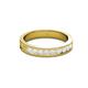 2 - Vanna 2.20 mm White Sapphire 9 Stone Wedding Band 