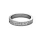 2 - Vanna 2.20 mm Diamond 9 Stone Wedding Band 