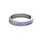 2 - Vanna 2.20 mm Tanzanite 9 Stone Wedding Band 