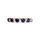 1 - Keva 3.40 mm Blue Sapphire 5 Stone Wedding Band 
