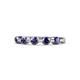 1 - Keva 3.40 mm Iolite 5 Stone Wedding Band 