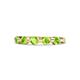 1 - Keva 3.40 mm Peridot 5 Stone Wedding Band 