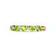 1 - Keva 3.40 mm Peridot 5 Stone Wedding Band 