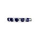 1 - Keva 3.40 mm Blue Sapphire 5 Stone Wedding Band 